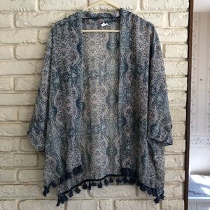 Garage Boho Summer kimono with tassels